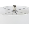 image:imageNourison Home 26 White Glossy Feather Engraved Coastal Farmhouse Table Lamp for Bedroom Living Room Dining Entryway