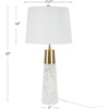 image:imageNourison Home 29 White amp Gold Terrazzo Speckled Buffet Lamp Modern Contemporary Glam Table Lamp for Bedroom Living Room Dining Entryway