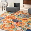 image:imageNourison Home Allur Ivory Multicolor 4 x 6 Area Rug  Easy Clean Non Shedding Bed Room Living Room Dining Room Kitchen 4 x 6Ivory Multicolor