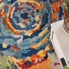 image:imageNourison Home Allur Ivory Multicolor 4 x 6 Area Rug  Easy Clean Non Shedding Bed Room Living Room Dining Room Kitchen 4 x 6Ivory Multicolor