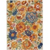image:imageNourison Home Allur Ivory Multicolor 4 x 6 Area Rug  Easy Clean Non Shedding Bed Room Living Room Dining Room Kitchen 4 x 6Ivory Multicolor