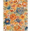 image:imageNourison Home Allur Ivory Multicolor 4 x 6 Area Rug  Easy Clean Non Shedding Bed Room Living Room Dining Room Kitchen 4 x 6Ivory Multicolor