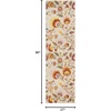 image:imageNourison Home Allur Ivory Multicolor 53 x 73 Area Rug  Easy Clean Non Shedding Bed Room Living Room Dining Room Kitchen 5 x 7Ivory Multicolor