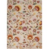 image:imageNourison Home Allur Ivory Multicolor 53 x 73 Area Rug  Easy Clean Non Shedding Bed Room Living Room Dining Room Kitchen 5 x 7Ivory Multicolor