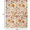 image:imageNourison Home Allur Ivory Multicolor 53 x 73 Area Rug  Easy Clean Non Shedding Bed Room Living Room Dining Room Kitchen 5 x 7Ivory Multicolor