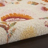 image:imageNourison Home Allur Ivory Multicolor 53 x 73 Area Rug  Easy Clean Non Shedding Bed Room Living Room Dining Room Kitchen 5 x 7Ivory Multicolor