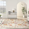 image:imageNourison Home Allur Ivory Multicolor 53 x 73 Area Rug  Easy Clean Non Shedding Bed Room Living Room Dining Room Kitchen 5 x 7Ivory Multicolor