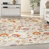 image:imageNourison Home Allur Ivory Multicolor 53 x 73 Area Rug  Easy Clean Non Shedding Bed Room Living Room Dining Room Kitchen 5 x 7Ivory Multicolor