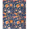 image:imageNourison Home Allur Ivory Multicolor 53 x 73 Area Rug  Easy Clean Non Shedding Bed Room Living Room Dining Room Kitchen 5 x 7Navy Multicolor