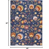 image:imageNourison Home Allur Ivory Multicolor 53 x 73 Area Rug  Easy Clean Non Shedding Bed Room Living Room Dining Room Kitchen 5 x 7Navy Multicolor