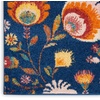 image:imageNourison Home Allur Ivory Multicolor 53 x 73 Area Rug  Easy Clean Non Shedding Bed Room Living Room Dining Room Kitchen 5 x 7Navy Multicolor