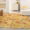image:imageNourison Home Allur Ivory Multicolor 53 x 73 Area Rug  Easy Clean Non Shedding Bed Room Living Room Dining Room Kitchen 5 x 7Yellow Multicolor