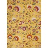 image:imageNourison Home Allur Ivory Multicolor 53 x 73 Area Rug  Easy Clean Non Shedding Bed Room Living Room Dining Room Kitchen 5 x 7Yellow Multicolor