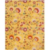 image:imageNourison Home Allur Ivory Multicolor 53 x 73 Area Rug  Easy Clean Non Shedding Bed Room Living Room Dining Room Kitchen 5 x 7Yellow Multicolor