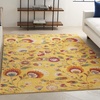 image:imageNourison Home Allur Ivory Multicolor 53 x 73 Area Rug  Easy Clean Non Shedding Bed Room Living Room Dining Room Kitchen 5 x 7Yellow Multicolor