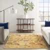 image:imageNourison Home Allur Ivory Multicolor 53 x 73 Area Rug  Easy Clean Non Shedding Bed Room Living Room Dining Room Kitchen 5 x 7Yellow Multicolor