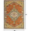 image:imageNourison Home Allur Orange Multicolor 53 x 73 Area Rug  Easy Clean Non Shedding Bed Room Living Room Dining Room Kitchen 5 x 7Orange Multicolor
