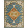 image:imageNourison Home Allur Orange Multicolor 53 x 73 Area Rug  Easy Clean Non Shedding Bed Room Living Room Dining Room Kitchen 5 x 7Turquoise Ivory