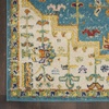 image:imageNourison Home Allur Orange Multicolor 53 x 73 Area Rug  Easy Clean Non Shedding Bed Room Living Room Dining Room Kitchen 5 x 7Turquoise Ivory