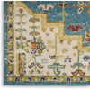 image:imageNourison Home Allur Orange Multicolor 53 x 73 Area Rug  Easy Clean Non Shedding Bed Room Living Room Dining Room Kitchen 5 x 7Turquoise Ivory