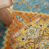 image:imageNourison Home Allur Orange Multicolor 53 x 73 Area Rug  Easy Clean Non Shedding Bed Room Living Room Dining Room Kitchen 5 x 7Turquoise Ivory