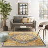 image:imageNourison Home Allur Orange Multicolor 710 x 910 Area Rug  Easy Clean Non Shedding Bed Room Living Room Dining Room Kitchen 8 x 10Orange Multicolor