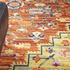 image:imageNourison Home Allur Orange Multicolor 710 x 910 Area Rug  Easy Clean Non Shedding Bed Room Living Room Dining Room Kitchen 8 x 10Red Multicolor