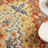 image:imageNourison Home Allur Orange Multicolor 710 x 910 Area Rug  Easy Clean Non Shedding Bed Room Living Room Dining Room Kitchen 8 x 10Red Multicolor