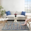 image:imageNourison Home Allur Red Multicolor 23 x 76 Area Rug  Easy Clean Non Shedding Bed Room Living Room Dining Room Kitchen 8 RunnerBlue Multicolor