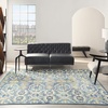 image:imageNourison Home Allur Red Multicolor 23 x 76 Area Rug  Easy Clean Non Shedding Bed Room Living Room Dining Room Kitchen 8 RunnerBlue Multicolor