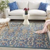 image:imageNourison Home Allur Red Multicolor 23 x 76 Area Rug  Easy Clean Non Shedding Bed Room Living Room Dining Room Kitchen 8 RunnerBlue Multicolor
