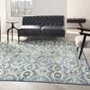 image:imageNourison Home Allur Red Multicolor 23 x 76 Area Rug  Easy Clean Non Shedding Bed Room Living Room Dining Room Kitchen 8 RunnerBlue Multicolor