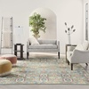 image:imageNourison Home Allur Red Multicolor 23 x 76 Area Rug  Easy Clean Non Shedding Bed Room Living Room Dining Room Kitchen 8 RunnerTurquoise Multicolor