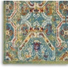 image:imageNourison Home Allur Red Multicolor 23 x 76 Area Rug  Easy Clean Non Shedding Bed Room Living Room Dining Room Kitchen 8 RunnerTurquoise Multicolor