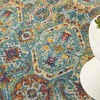 image:imageNourison Home Allur Red Multicolor 23 x 76 Area Rug  Easy Clean Non Shedding Bed Room Living Room Dining Room Kitchen 8 RunnerTurquoise Multicolor