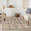 image:imageNourison Home Allur Sage Ivory 53 x 73 Area Rug  Easy Clean Non Shedding Bed Room Living Room Dining Room Kitchen 5 x 7Beige
