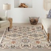 image:imageNourison Home Allur Sage Ivory 53 x 73 Area Rug  Easy Clean Non Shedding Bed Room Living Room Dining Room Kitchen 5 x 7Beige