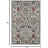 image:imageNourison Home Allur Sage Ivory 53 x 73 Area Rug  Easy Clean Non Shedding Bed Room Living Room Dining Room Kitchen 5 x 7Grey