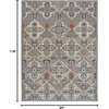 image:imageNourison Home Allur Sage Ivory 53 x 73 Area Rug  Easy Clean Non Shedding Bed Room Living Room Dining Room Kitchen 5 x 7Grey