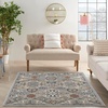 image:imageNourison Home Allur Sage Ivory 53 x 73 Area Rug  Easy Clean Non Shedding Bed Room Living Room Dining Room Kitchen 5 x 7Grey
