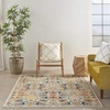 image:imageNourison Home Allur Sage Ivory 53 x 73 Area Rug  Easy Clean Non Shedding Bed Room Living Room Dining Room Kitchen 5 x 7Ivory Multicolor