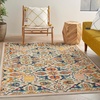 image:imageNourison Home Allur Sage Ivory 53 x 73 Area Rug  Easy Clean Non Shedding Bed Room Living Room Dining Room Kitchen 5 x 7Ivory Multicolor