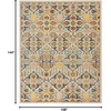 image:imageNourison Home Allur Sage Ivory 53 x 73 Area Rug  Easy Clean Non Shedding Bed Room Living Room Dining Room Kitchen 5 x 7Ivory Multicolor