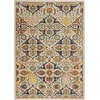 image:imageNourison Home Allur Sage Ivory 53 x 73 Area Rug  Easy Clean Non Shedding Bed Room Living Room Dining Room Kitchen 5 x 7Ivory Multicolor