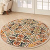 image:imageNourison Home Allur Sage Ivory 53 x 73 Area Rug  Easy Clean Non Shedding Bed Room Living Room Dining Room Kitchen 5 x 7Ivory Multicolor