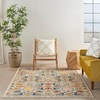 image:imageNourison Home Allur Sage Ivory 53 x 73 Area Rug  Easy Clean Non Shedding Bed Room Living Room Dining Room Kitchen 5 x 7Ivory Multicolor
