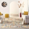 image:imageNourison Home Allur Sage Ivory 53 x 73 Area Rug  Easy Clean Non Shedding Bed Room Living Room Dining Room Kitchen 5 x 7Ivory Multicolor