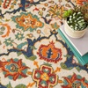image:imageNourison Home Allur Sage Ivory 53 x 73 Area Rug  Easy Clean Non Shedding Bed Room Living Room Dining Room Kitchen 5 x 7Ivory Multicolor