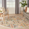 image:imageNourison Home Allur Sage Ivory 53 x 73 Area Rug  Easy Clean Non Shedding Bed Room Living Room Dining Room Kitchen 5 x 7Ivory Multicolor