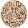 image:imageNourison Home Allur Sage Ivory 53 x 73 Area Rug  Easy Clean Non Shedding Bed Room Living Room Dining Room Kitchen 5 x 7Ivory Multicolor